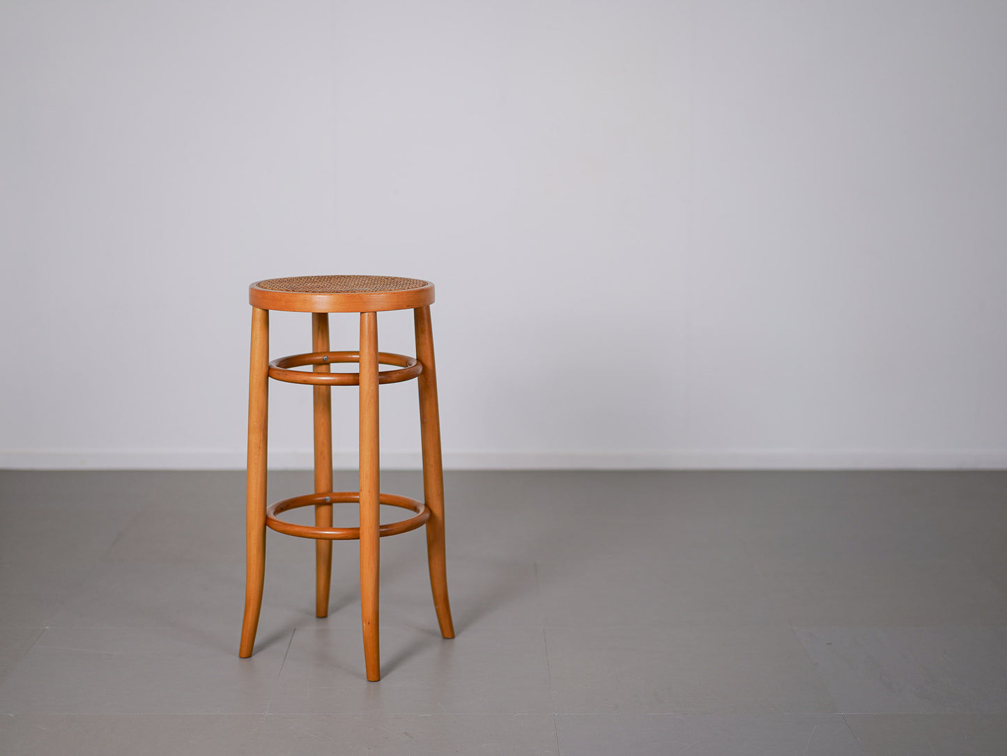 秋田木工 ハイスツール ラタン 籐 / Akita Mokko High Stool Rattan