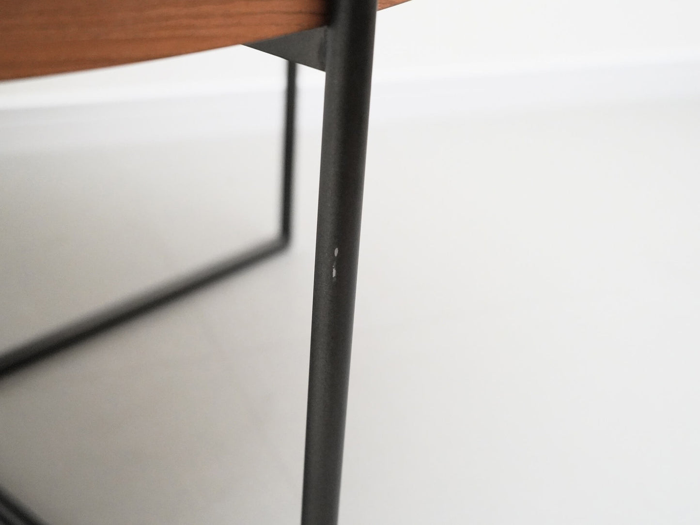 ラウンド リビングテーブル チーク アイアン 丸 / Round Living Table Teak