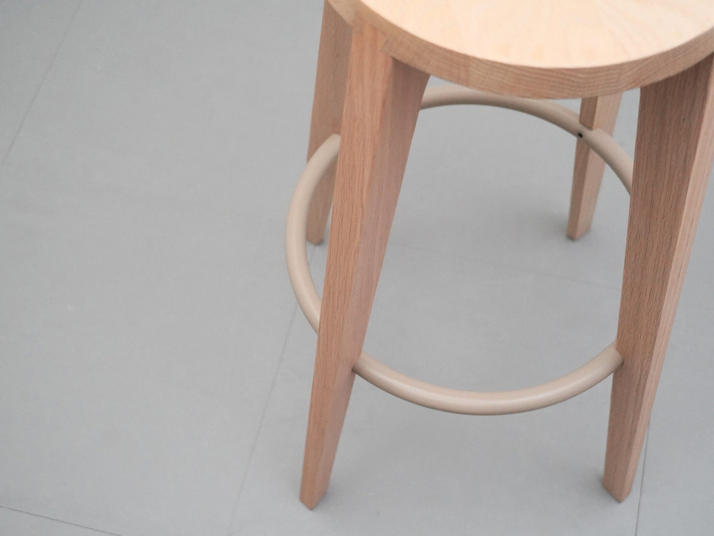 ダブテイル バースツール オーク ホワイト アリアケ スタファン・ホルム / Dovetail Bar Stool Oak White ARIAKE Staffan Holm 在庫6→4