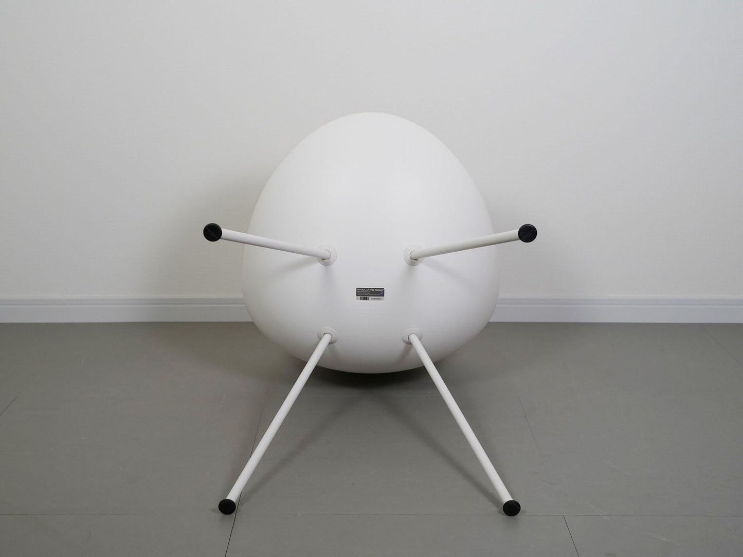 ドロップチェア 専用クッション付 ホワイト 白 フリッツ・ハンセン アルネ・ヤコブセン / Drop Chair White Fritz Hansen Arne Jacobsen 在庫5→3