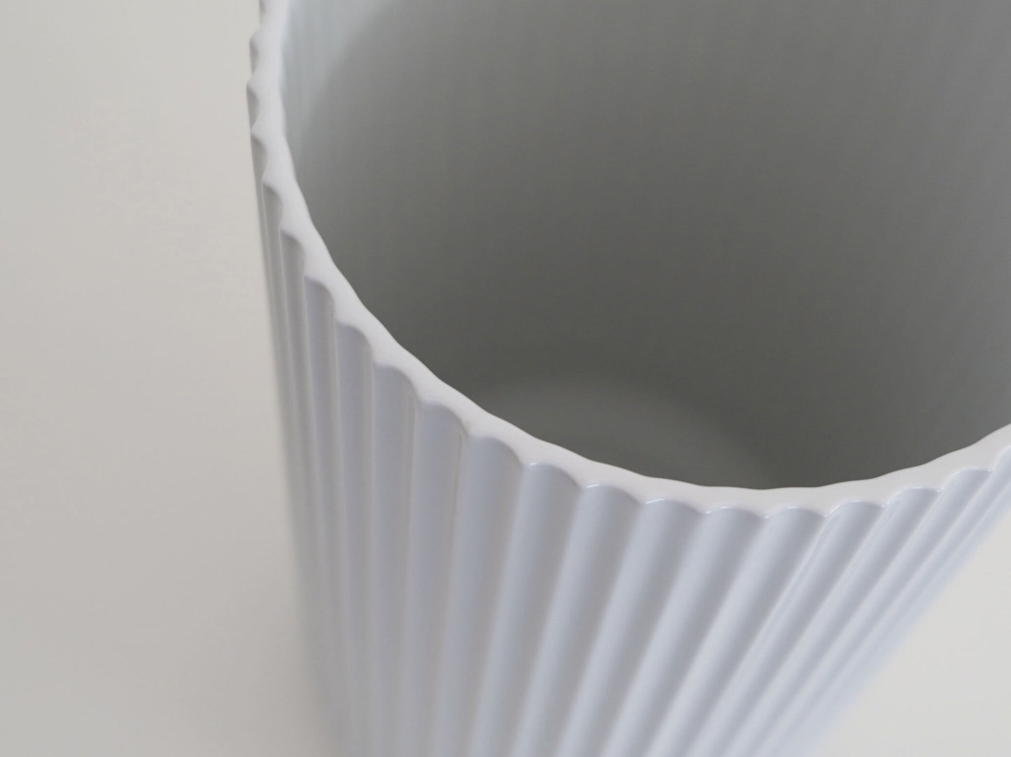 リュンビュー ポーセリン ベース H31cm ホワイト デンマーク 北欧 / LYNGBY PORCELÆN Vase White 在庫29→25