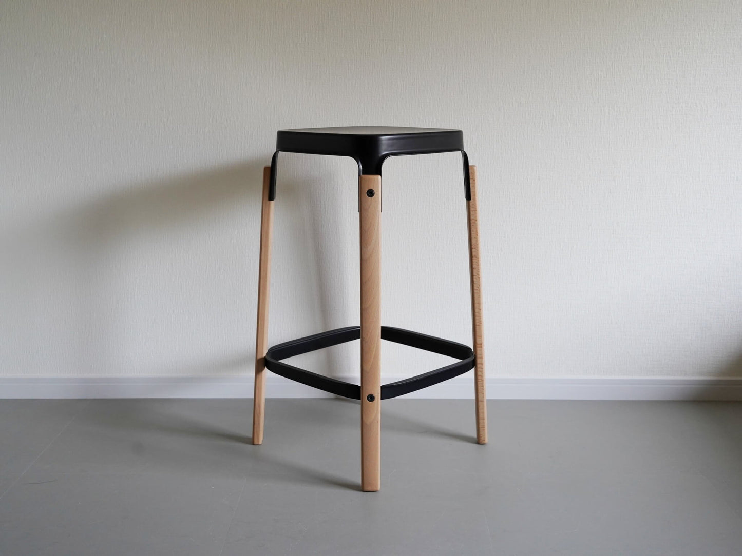 スティールウッド ハイスツール ブルレック ビーチ×ブラック ロナン&エルワン・ブルレック マジス / Steelwood Stool Ronan & Erwan Bouroullec MAGIS