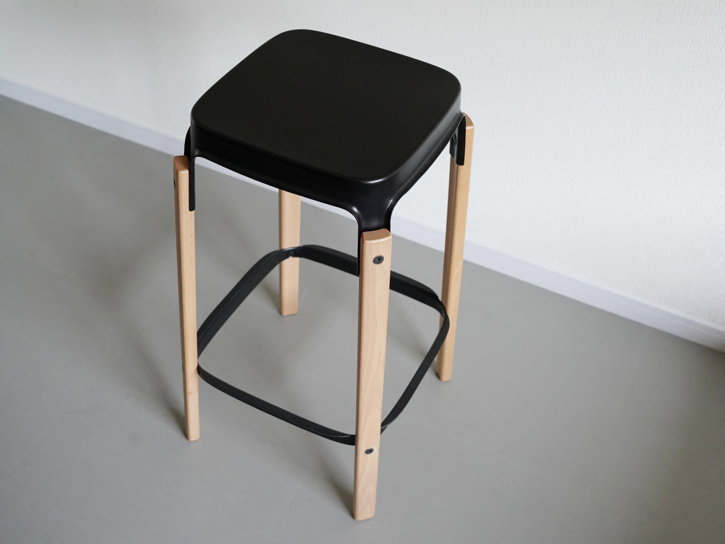 スティールウッド ハイスツール ブルレック ビーチ×ブラック ロナン&エルワン・ブルレック マジス / Steelwood Stool Ronan & Erwan Bouroullec MAGIS