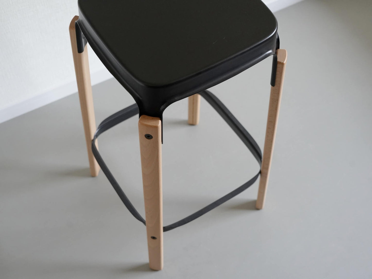 スティールウッド ハイスツール ブルレック ビーチ×ブラック ロナン&エルワン・ブルレック マジス / Steelwood Stool Ronan & Erwan Bouroullec MAGIS