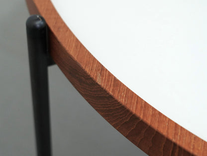 ラウンド リビングテーブル チーク アイアン 丸 / Round Living Table Teak