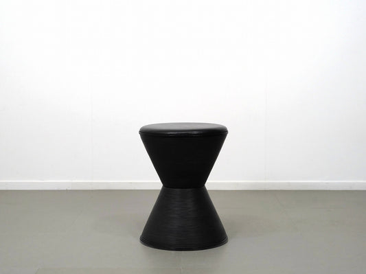 ブナコスツール・ブラックレザーH43cm