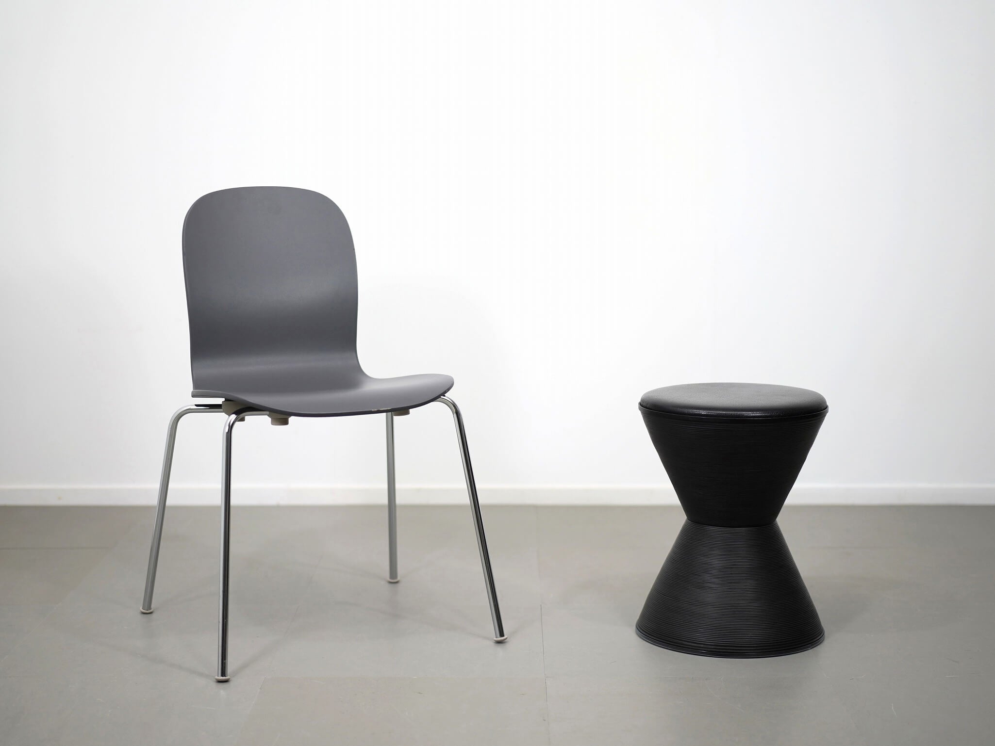 ブナコ スツール ブラック 黒 レザー中古 ユーズド / BUNACO STOOL