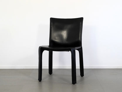 マリオ・ベリーニがデザインしたカッシーナの中古・ユーズドのキャブチェア412・ブラック