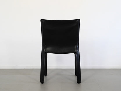 マリオ・ベリーニがデザインしたカッシーナの中古・ユーズドのキャブチェア412・ブラック