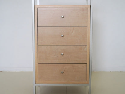 ガラスキャビネット チェスト シェルフ ナチュラル / Glass Cabinet Shelf
