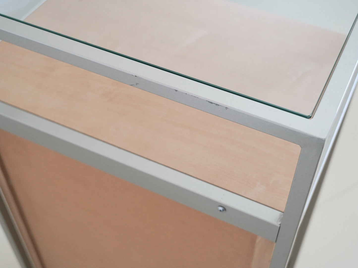 ガラスキャビネット チェスト シェルフ ナチュラル / Glass Cabinet Shelf