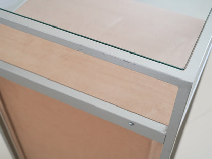 ガラスキャビネット チェスト シェルフ ナチュラル / Glass Cabinet Shelf