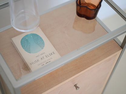 ガラスキャビネット チェスト シェルフ ナチュラル / Glass Cabinet Shelf