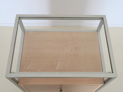 ガラスキャビネット チェスト シェルフ ナチュラル / Glass Cabinet Shelf