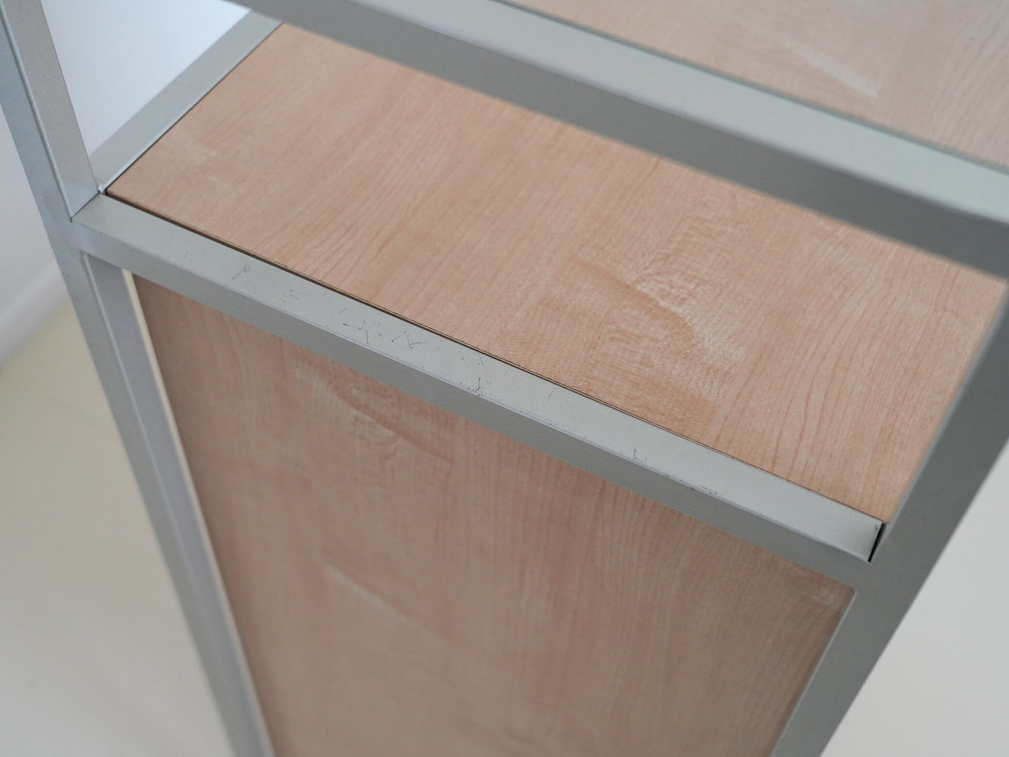 ガラスキャビネット チェスト シェルフ ナチュラル / Glass Cabinet Shelf