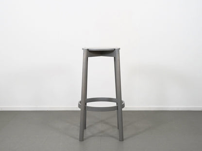 カリモクニュースタンダード キャストール バースツール ハイ グレイングレー ビッグゲーム / Karimoku New Standard Castor Barstool High Grain Gray BIG-GAME