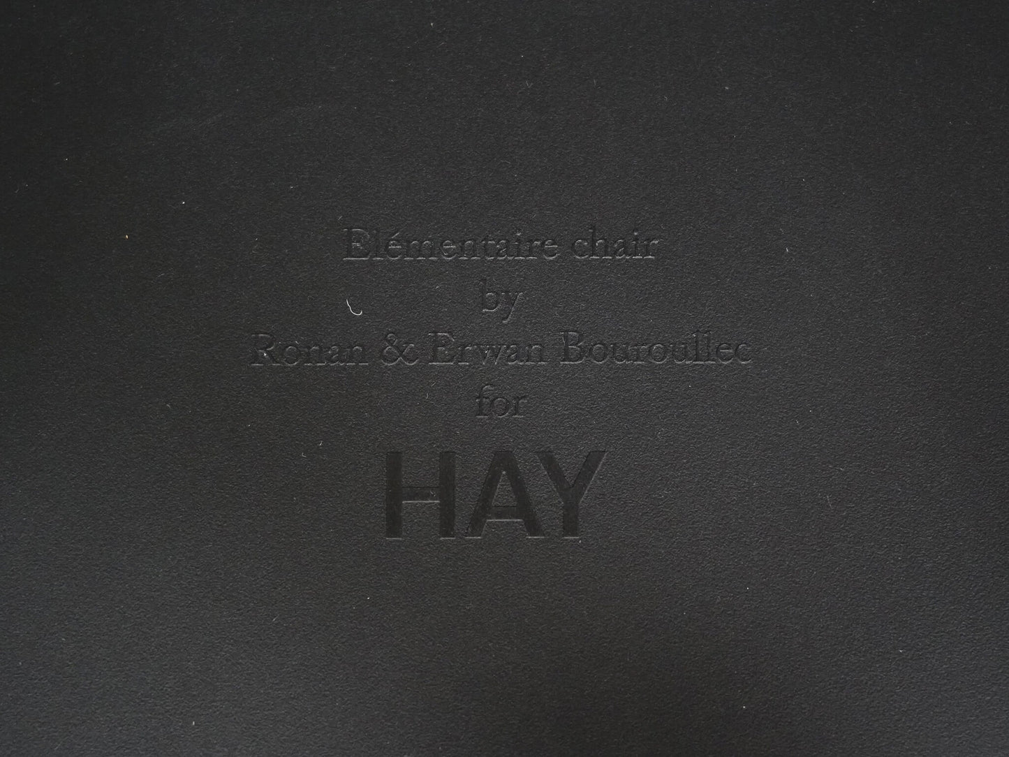 エレメンターレ チェア ブラック ヘイ ロナン＆エルワン・ブルレック / Elementaire Chair HAY Ronan & Erwan Bouroullec Black 在庫4