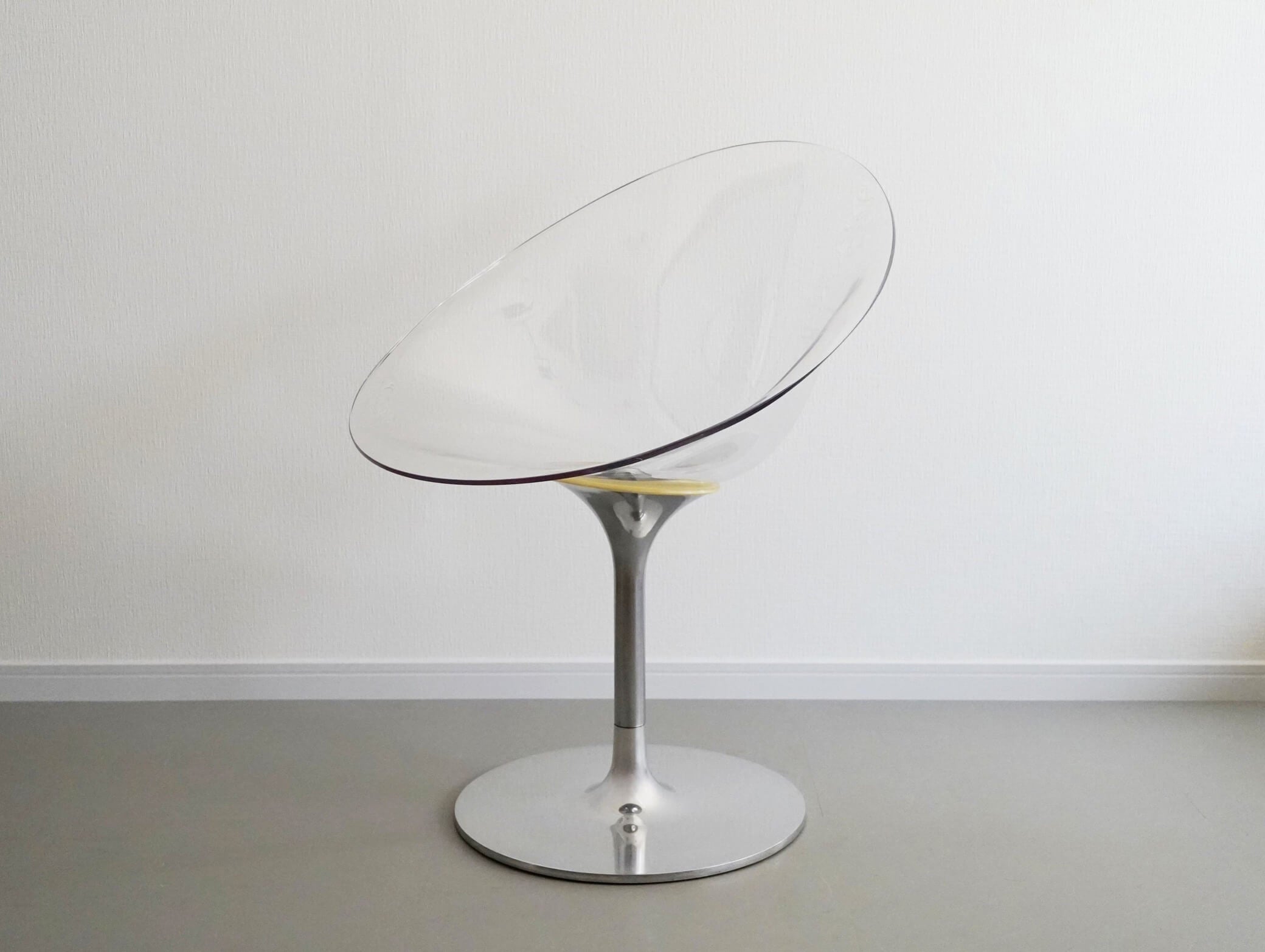 エロエス 1本脚 回転式 クリスタル カルテル フィリップ・スタルク クリア ペデスタル / ERO S Crystal Kartell  Philippe Starck 在庫3 – CAGUYA