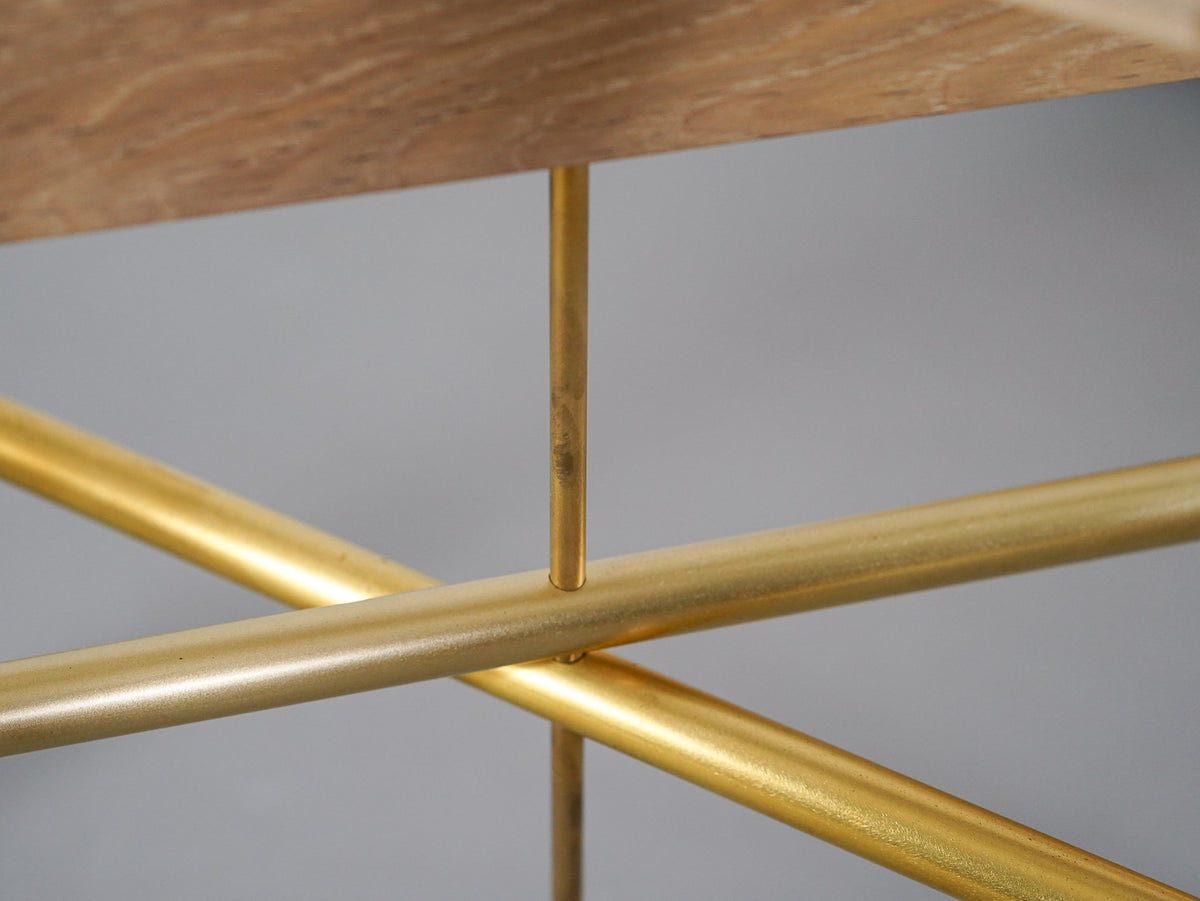 WOHL HÜTTE F2: table round Oak Brass / ヴォールヒュッテ エフツー ラウンドテーブル ナラ 真鍮