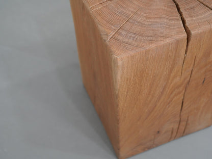 オーク 無垢材 ブロックスツール ① / Solid Oak Block Stool