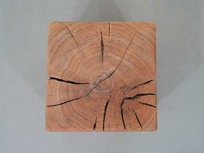 オーク 無垢材 ブロックスツール ① / Solid Oak Block Stool