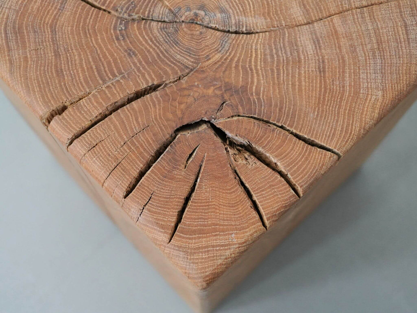 オーク 無垢材 ブロックスツール ① / Solid Oak Block Stool