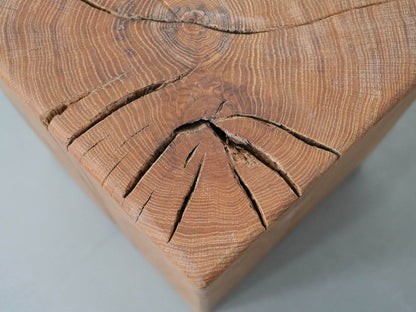 オーク 無垢材 ブロックスツール ① / Solid Oak Block Stool
