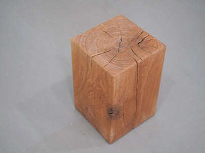 オーク 無垢材 ブロックスツール ① / Solid Oak Block Stool