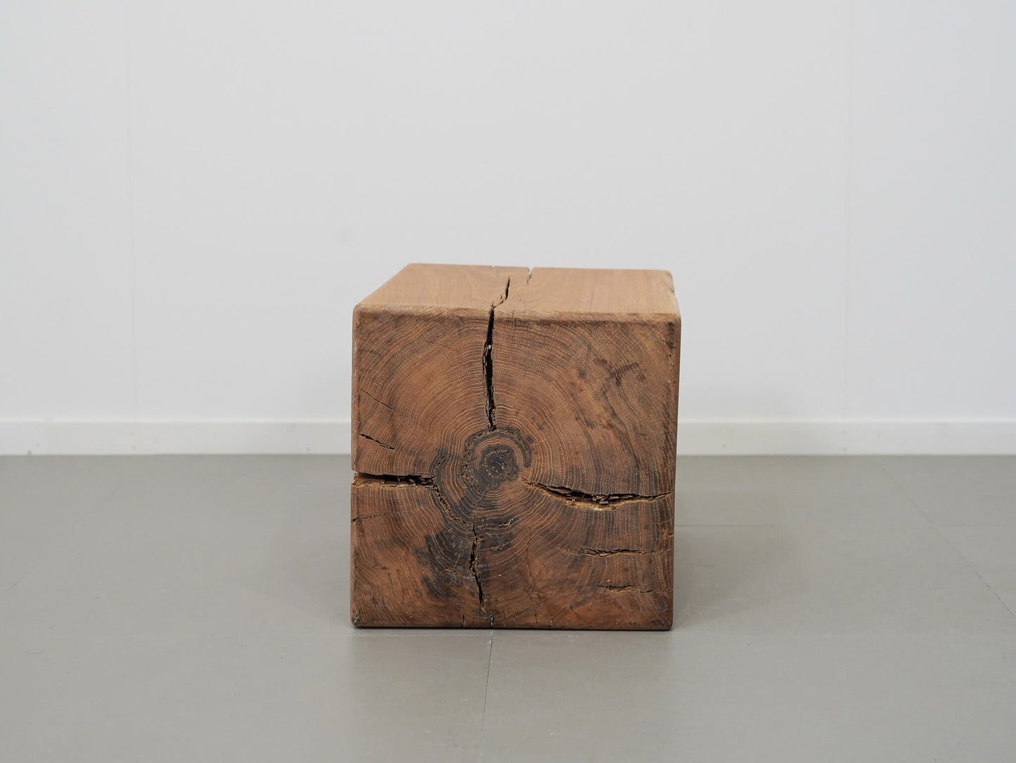 オーク 無垢材 ブロックスツール ① / Solid Oak Block Stool