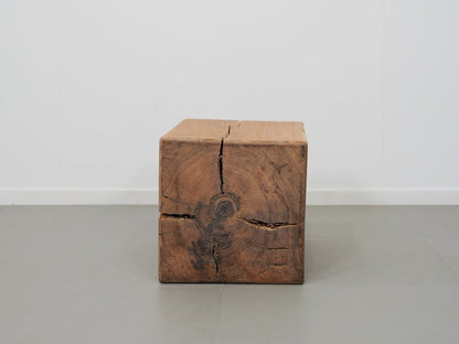 オーク 無垢材 ブロックスツール ① / Solid Oak Block Stool