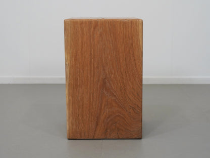 オーク 無垢材 ブロックスツール ① / Solid Oak Block Stool