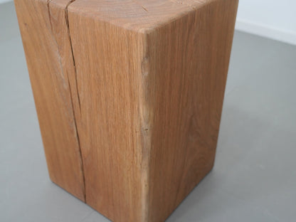 オーク 無垢材 ブロックスツール ① / Solid Oak Block Stool