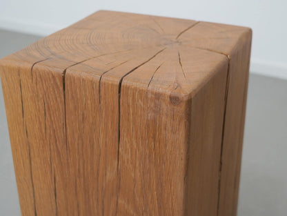 オーク 無垢材 ブロックスツール ② / Solid Oak Block Stool