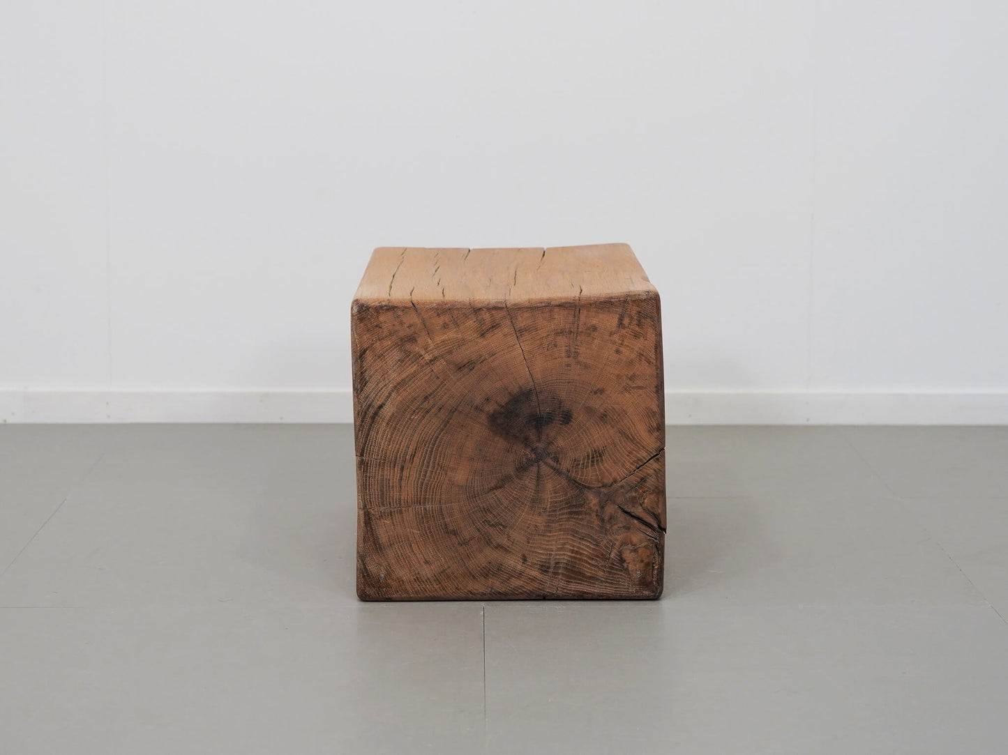 オーク 無垢材 ブロックスツール ② / Solid Oak Block Stool