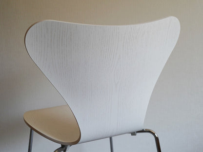 セブンチェア ホワイト カラードアッシュ ② 2017年製 フリッツ・ハンセン アルネ・ヤコブセン / Seven Chair White Fritz Hansen Arne Jacobsen