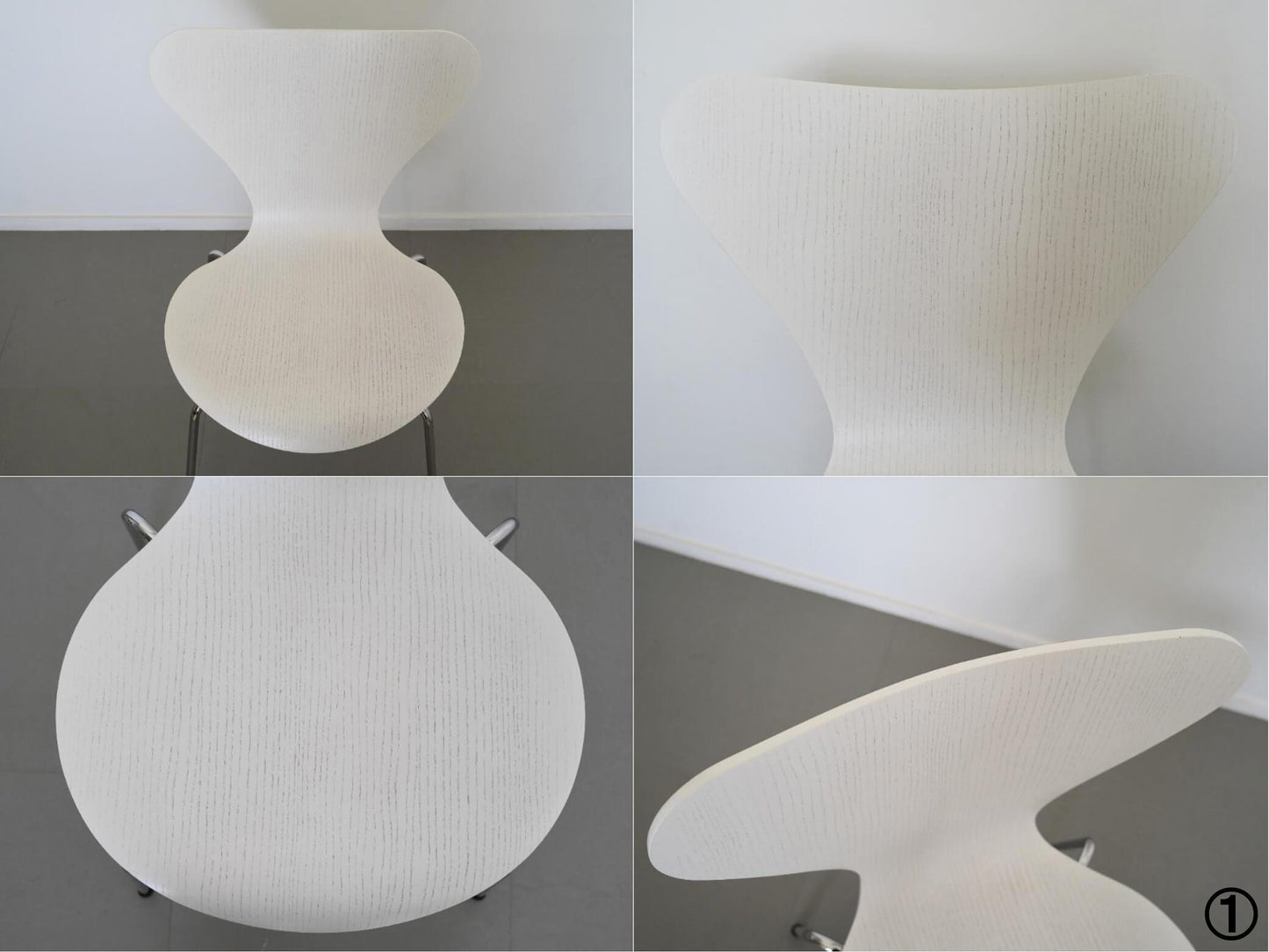 セブンチェア ホワイト カラードアッシュ フリッツ・ハンセン アルネ・ヤコブセン / Seven Chair White Fritz Hansen Arne Jacobsen 在庫4→3