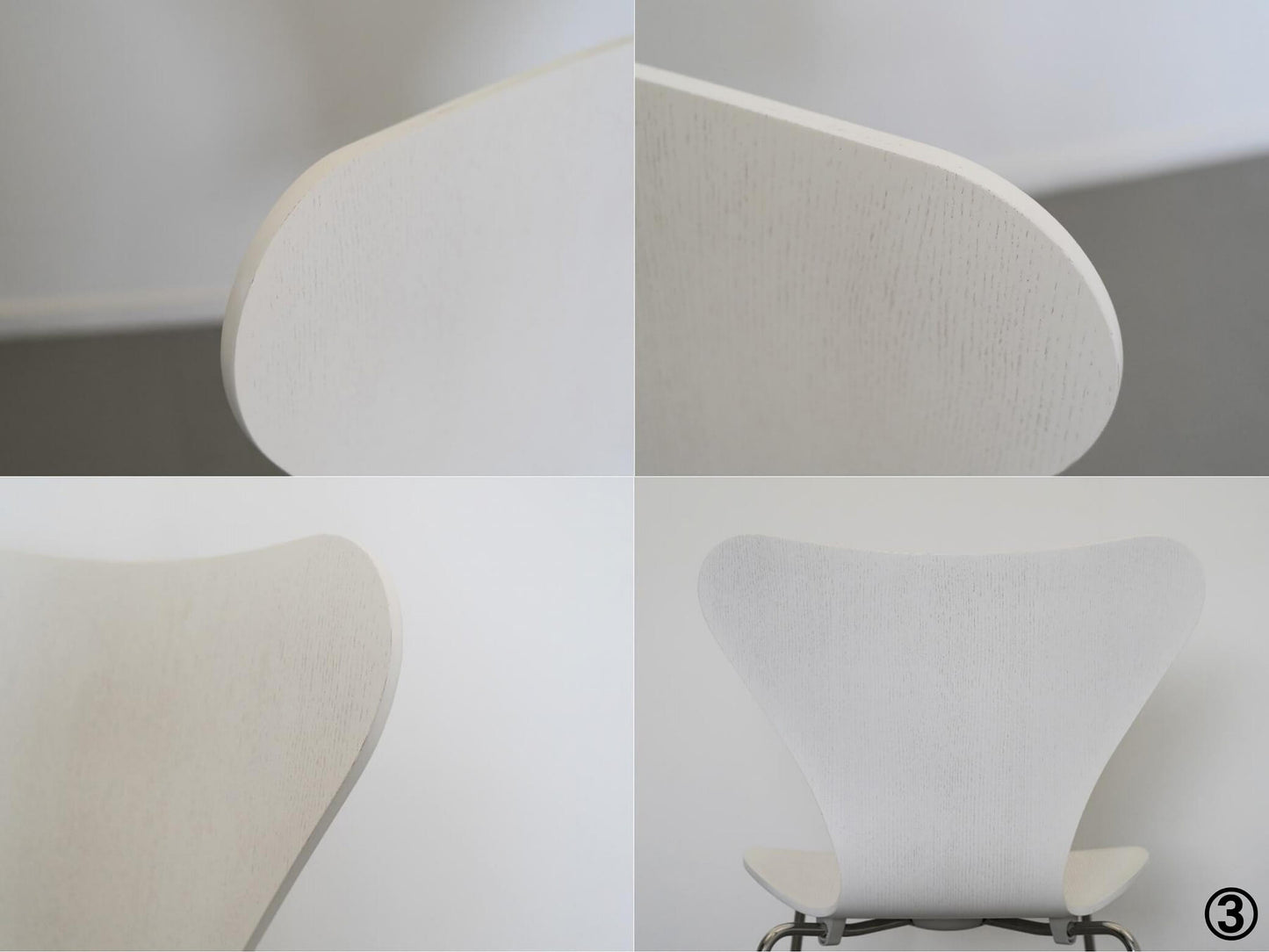 セブンチェア ホワイト カラードアッシュ フリッツ・ハンセン アルネ・ヤコブセン / Seven Chair White Fritz Hansen Arne Jacobsen 在庫4→3