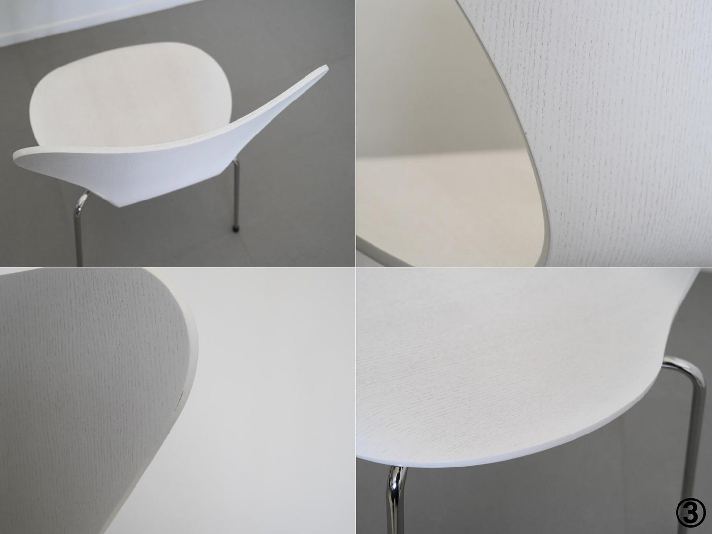 セブンチェア ホワイト カラードアッシュ フリッツ・ハンセン アルネ・ヤコブセン / Seven Chair White Fritz Hansen Arne Jacobsen 在庫4→3