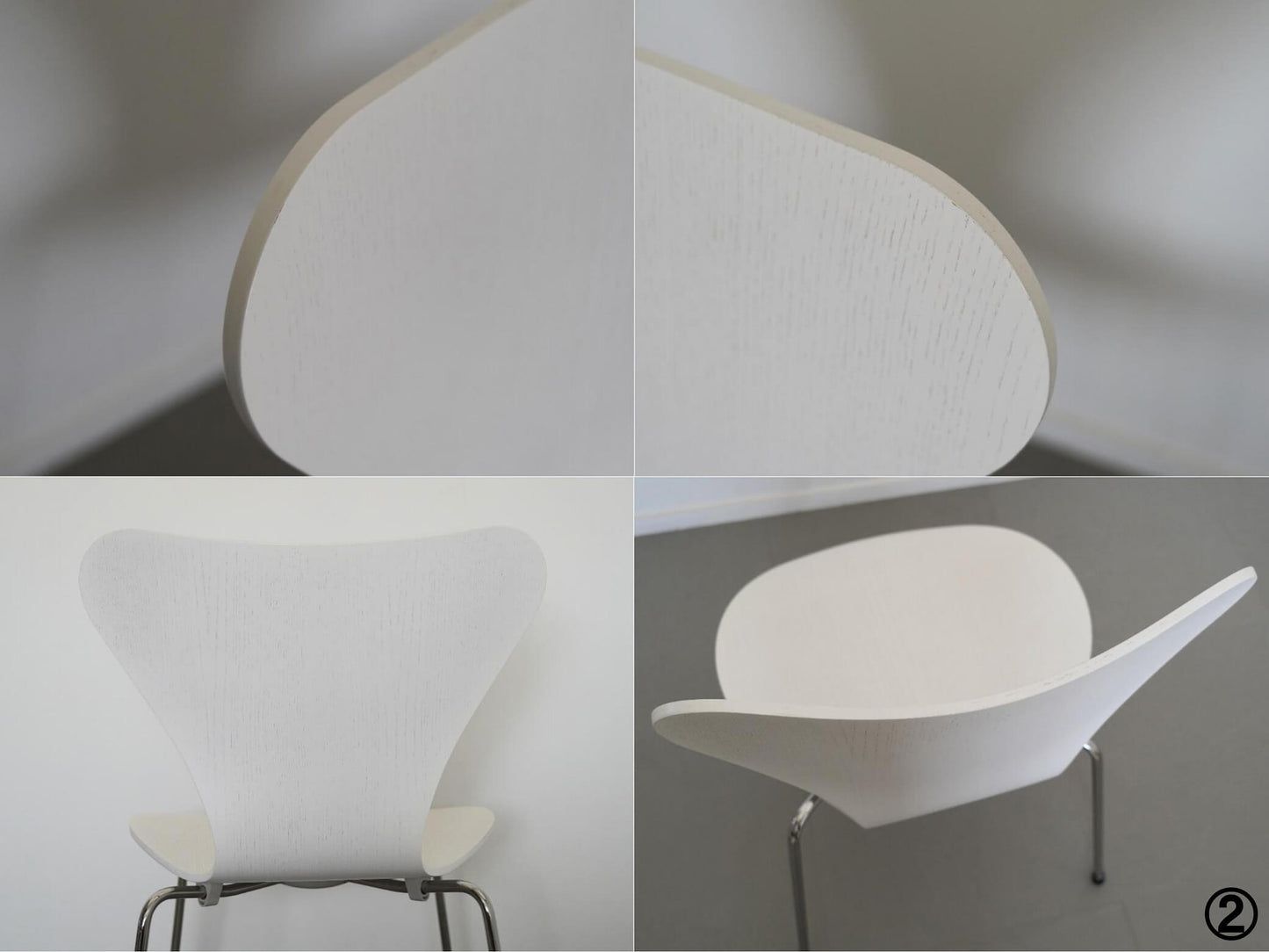 セブンチェア ホワイト カラードアッシュ フリッツ・ハンセン アルネ・ヤコブセン / Seven Chair White Fritz Hansen Arne Jacobsen 在庫4→3
