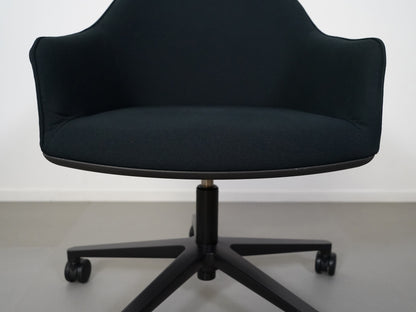 ソフトシェル チェア ５スターベース 昇降 キャスター ネイビー ロナン＆エルワン・ブルレック ヴィトラ / Softshell Chair 5-Star Base Ronan & Erwan Bouroullec