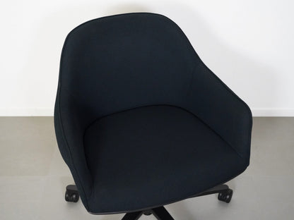 ソフトシェル チェア ５スターベース 昇降 キャスター ネイビー ロナン＆エルワン・ブルレック ヴィトラ / Softshell Chair 5-Star Base Ronan & Erwan Bouroullec