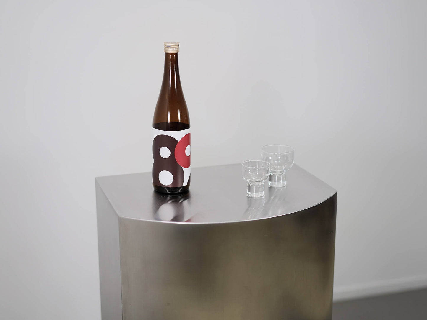 ステンレス ディスプレイスタンド カウンター コンソール ヘアライン / Stainless Steel Display Pedestal Counter Console