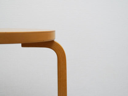 スツール60 バーチ ハニーステイン 3本脚 アルヴァ・アアルト アルテック / Stool60 Honey Alvar Aalto Artek