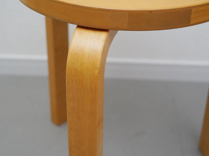 スツール60 バーチ ハニーステイン 3本脚 アルヴァ・アアルト アルテック / Stool60 Honey Alvar Aalto Artek