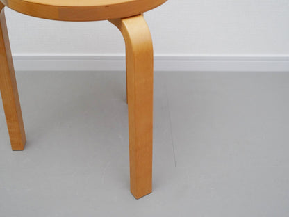 スツール60 バーチ ハニーステイン 3本脚 アルヴァ・アアルト アルテック / Stool60 Honey Alvar Aalto Artek