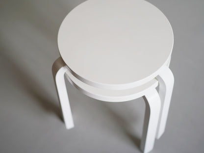 スツール60 ホワイト ラッカー アルヴァ・アアルト アルテック ② / Stool60 Alvar Aalto Artek