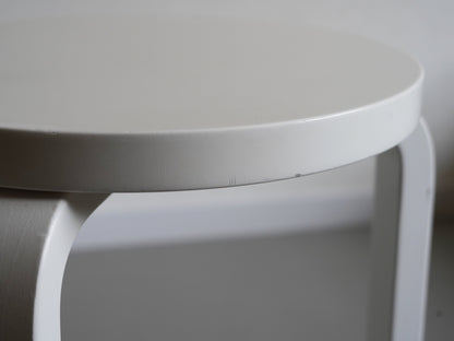 スツール60 ホワイト ラッカー アルヴァ・アアルト アルテック ② / Stool60 Alvar Aalto Artek