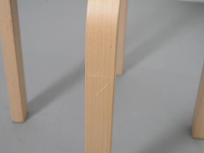 スツール E60 ホワイト ラミネート バーチ 4本脚 アルヴァ・アアルト アルテック / Stool E60 White Laminate Alvar Aalto Artek 在庫6→4