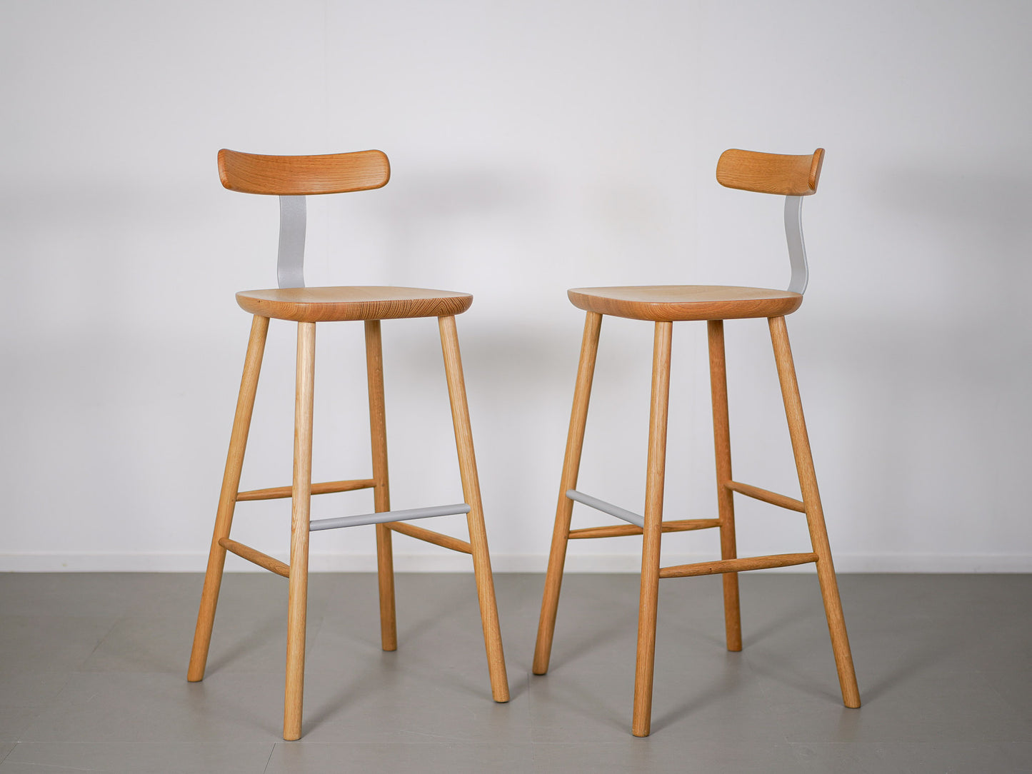 T&O T3 バースツール ハイ オーク×シルバー ジャスパー・モリソン マルニ木工 / T3 Bar Stool High Jasper Morrison MARUNI COLLECTION