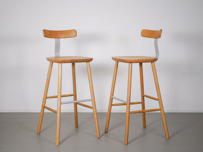 T&O T3 バースツール ハイ オーク×シルバー ジャスパー・モリソン マルニ木工 / T3 Bar Stool High Jasper Morrison MARUNI COLLECTION